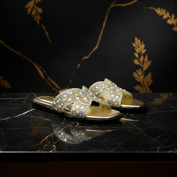 Crystal X Slides Gold - Dark Marble