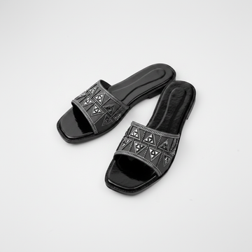 Luxe Flats Black - stacked view